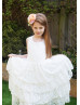 Ivory Lace Cupcake Flower Girl Dress